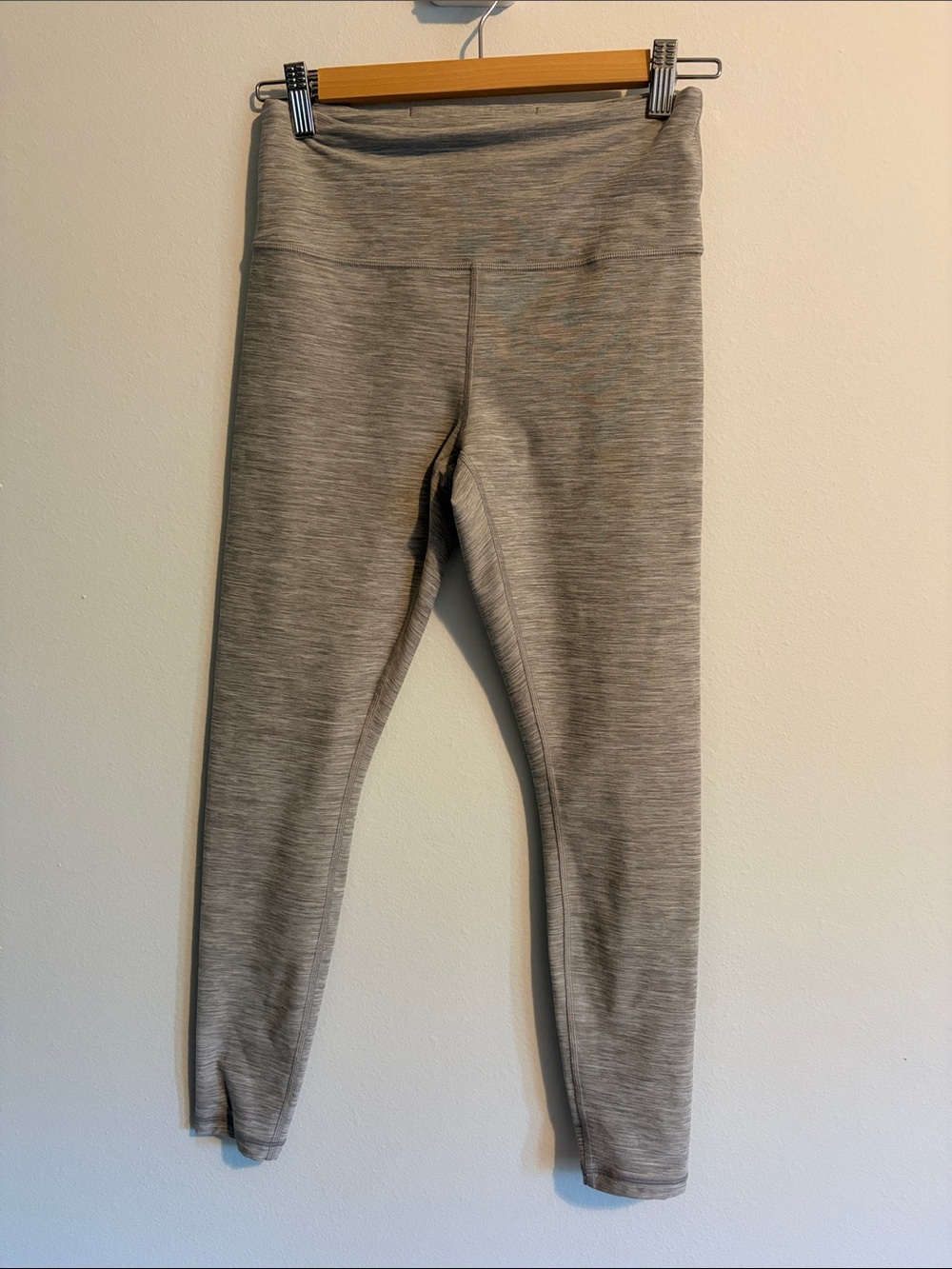 Athleta Heather Light Gray High-Waist Performance Leggings
